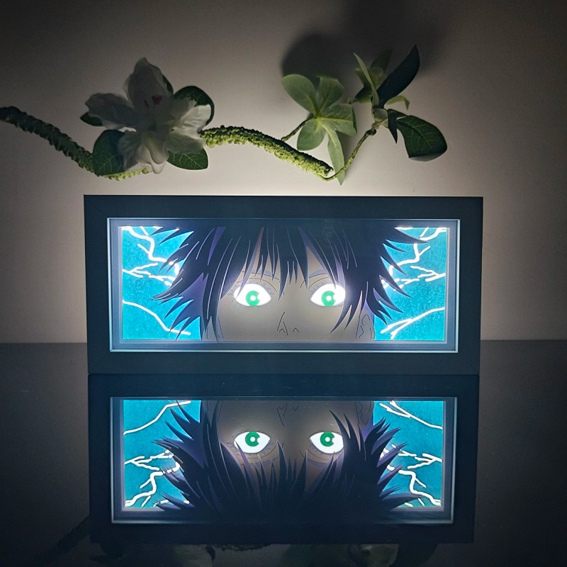 ping 3D Animal Paper Light Box Cut UV Printing Demon