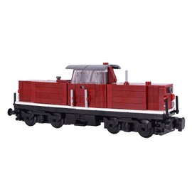 Train Building Block Rail Car – Single Carriage Expansion for MOC Trains, Works with All Major Brands