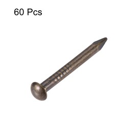 uxcell Small Tiny Hardware Brass Nails 2mmx20mm(DXL) for DIY Wooden Boxes Accessories Bronze Tone 60pcs