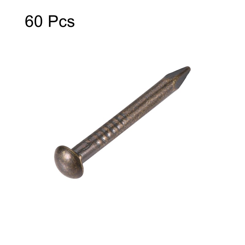 uxcell Small Tiny Hardware Brass Nails 2mmx20mm(DXL) for DIY Wooden