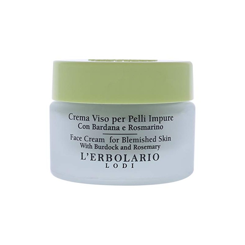 Lerbolario Burdock & Rosemary Face Cream for Blemished Skin 30