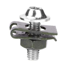 Fastener Clip Nut,10Pcs M5 Aluminum Motorcycle Fairing Body Bolt Kit Screw Spire Speed Fastener Clip Nut(Silver)