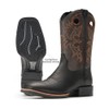 Western Boots For Men - Mens Square Toe Cowboy Boot,Oil/Slip