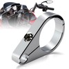 TIGERSGATE 1 1/2"" Chrome Billet Handlebar Frame Mount Clutch Cable