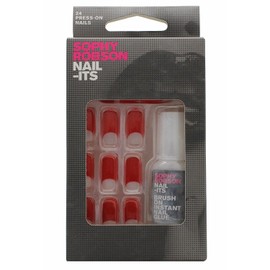 Sophy Robson Nail-Its False Nails Red Half Moon 24 Press-On Nail