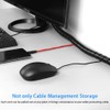 COOYA Cable Management Sleeve Cord Organizer Concealer for TV/Computer/Office, 60