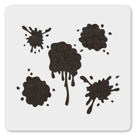 MAGJUCHE Slime Stencil 12 Inches, Reusable Stains and Splatters Stencil for Painting DIY Crafts Decor