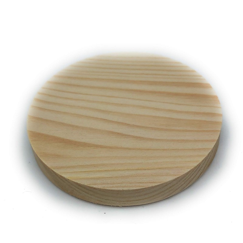 Cross Wooden Plates Diameter 70 mm Pack of 3