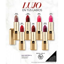 Lujoso Labial Mate Jafra Royal Tono Hola Cariño                                                                                                       
