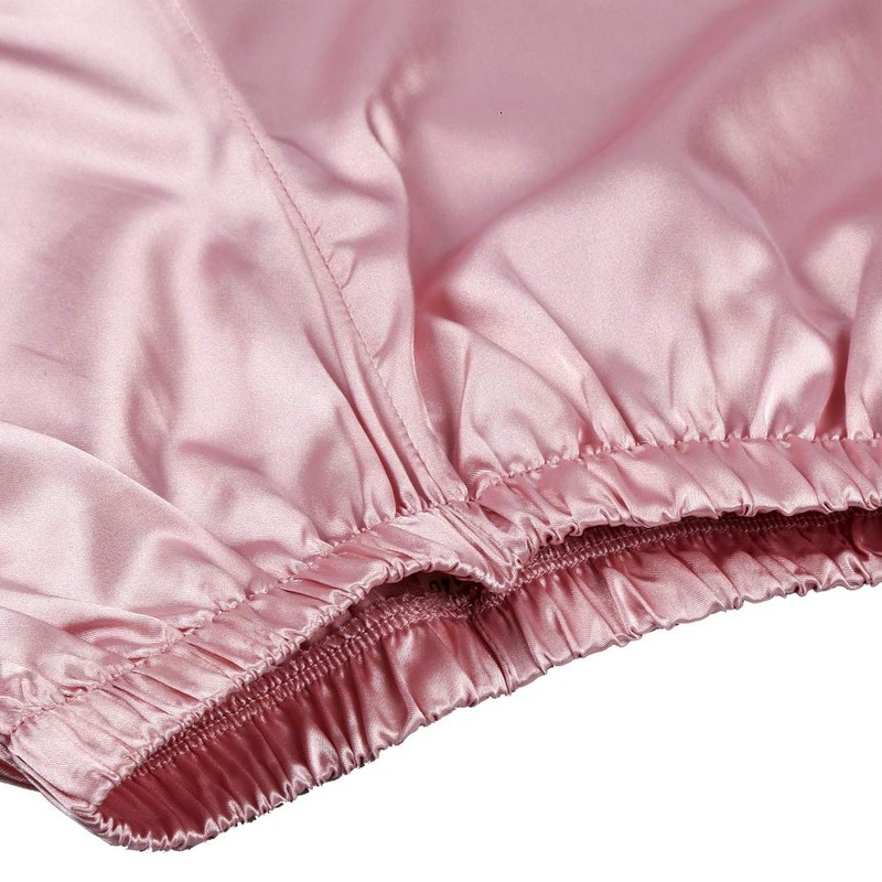 Miyanuby Girls Boys Pyjamas Set Button-up Silk Satin Pajamas Sleepwear