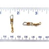 100 Gerry's Tackle Brass Barrel Fishing Swivels with Safety Snap