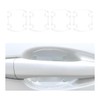 JUSTTOP 4 PCS Transparent Car Door Handle Cup Protector, 3D