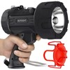 BUYSIGHT Rechargeable Spotlight Flashlight,1000000 LMS Hand held Spotlight Waterproof Flashlight