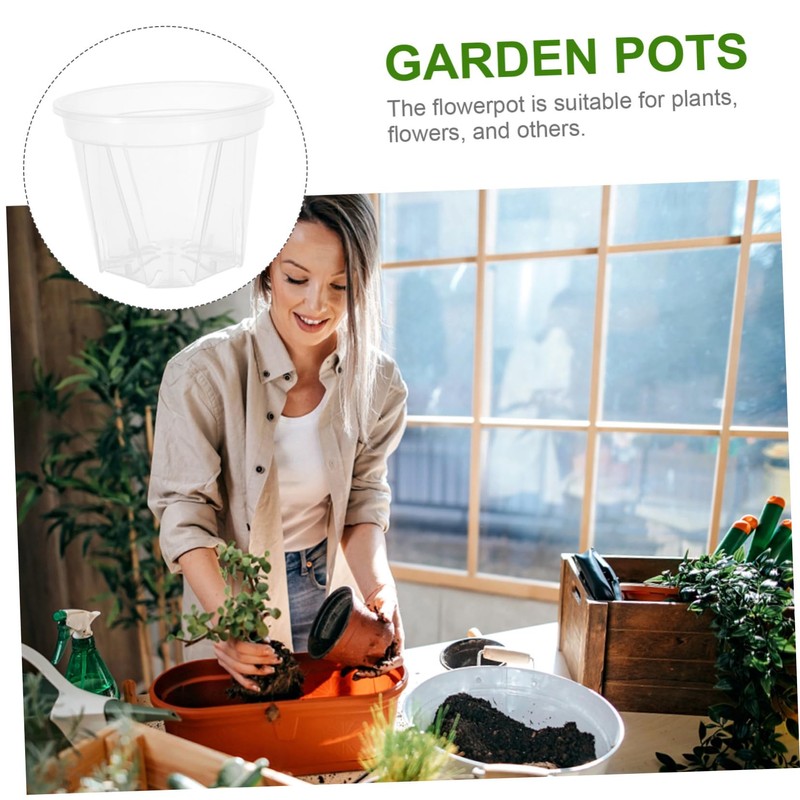 BESPORTBLE 10pcs Orchid Pots Drainage Holes Flower for and Cactus