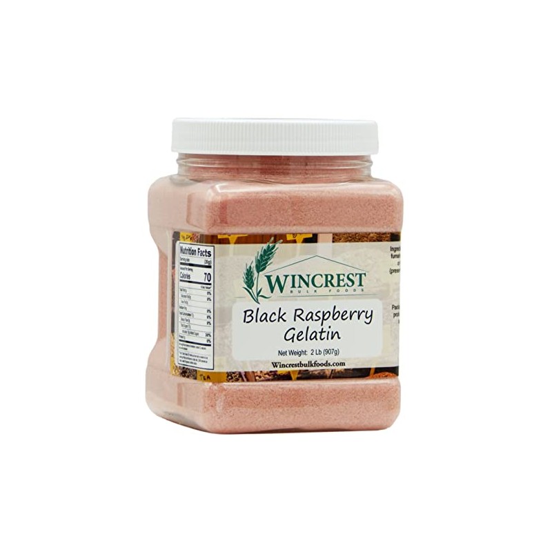 Black Raspberry Gelatin - 2 Lb Container - (32 Oz)