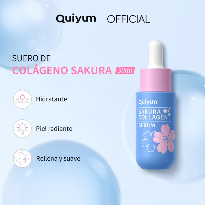 Set De Cuidado Facial Quiyum Sakura, 5 Unidades, Hidratante