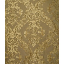 Damask Upholstery and Drapery, Jacquard Fabric Sold by The Yard (Sage)
