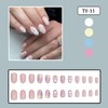 Easter Press on Nails Cute Fake Nails Short Almond Fake