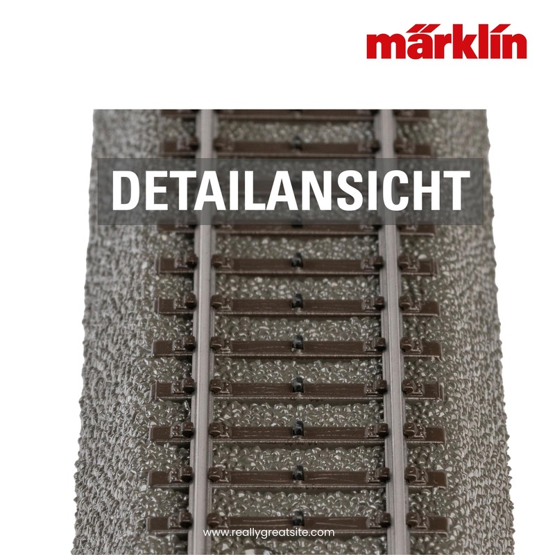 Märklin 24130 Curved Track, Set of 6, C-Track, H0 Gauge