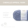 Lion Brand Yarn Chenille Appeal Yarn, Blue Granite