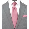 ZENXUS - Conjunto de corbata regular y bolsillo cuadrado para