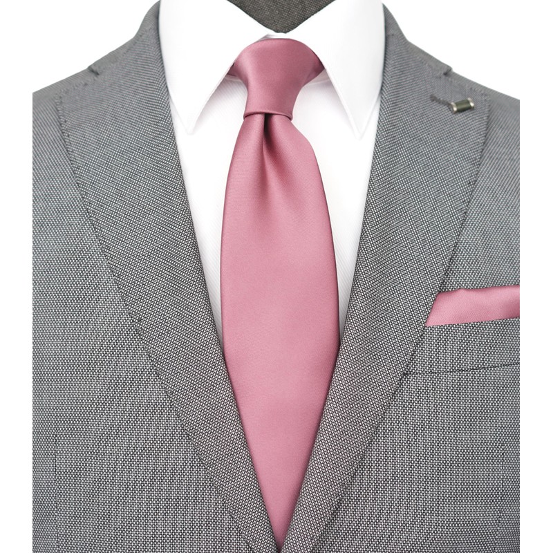 ZENXUS - Conjunto de corbata regular y bolsillo cuadrado para