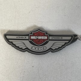 Harley Davidson 1903-2003 100th Anniversary B&S Wings key chain fob