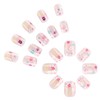 EYZOTSF Press on Nails Short Square Shaped Acrylic Extra Short