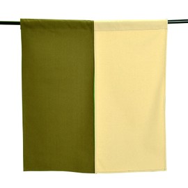 Kuai Noren Noren, Width 33.5 inches (85 cm), Length 35.4 inches (90 cm), Blindfold, Long, Kitchen, Living Room, Interior, Heat Shield, Room Divider, Restaurant Curtain, Stylish, Solid, Simple, Beige