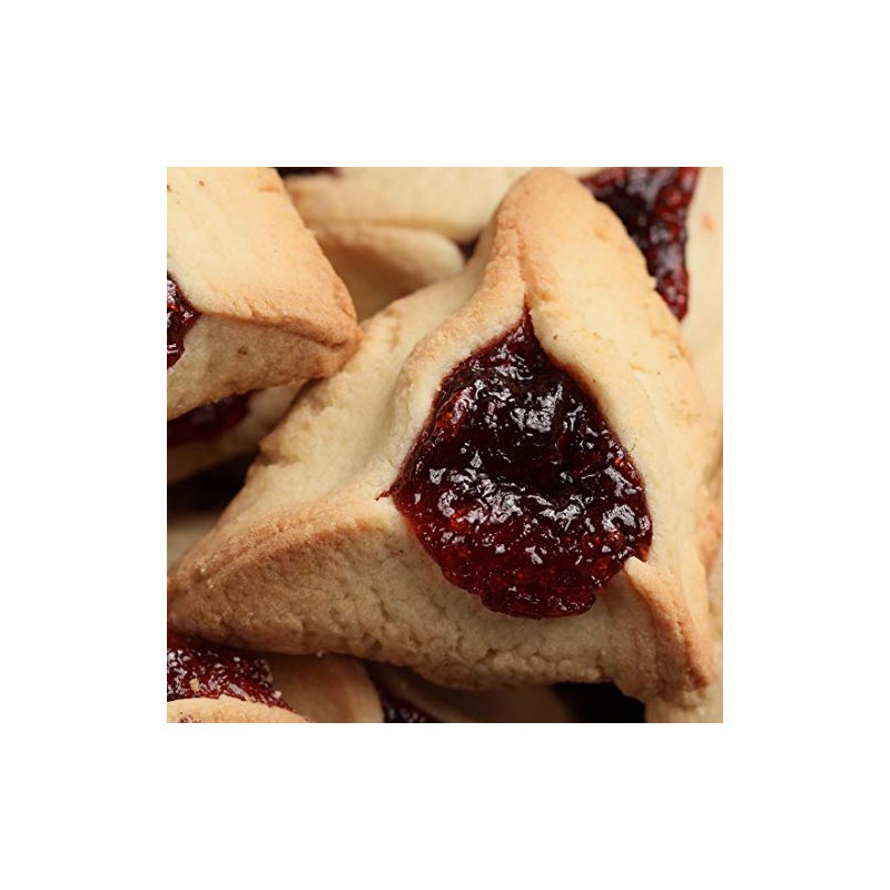 Green's Bakery Bulk Raspberry Hamantashen Cookie, Buttery, Fresh and Delicious,