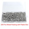 Self Tapping Screws Set, 150 Pcs M5 304 Stainless Steel