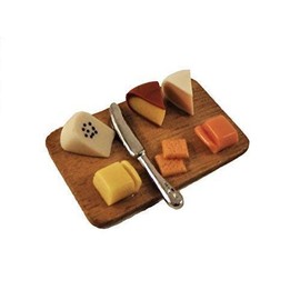 Melody Jane Dollhouse Cheese Board Miniature Dinner Dining Room Accessories 1:12