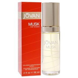 Jovan Musk for Women Eau de Cologne Spray 2 fl oz (Pack of 1), Notes of Jasmine, Amber, and Neroli, Women's Fragrance, Long Lasting, Everyday Fragrance, Travel Size