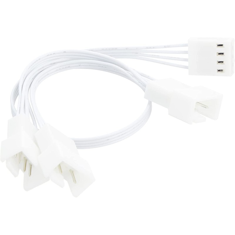 AINEX CA-100A-WH PWM Fan Power Supply 3 Branch Daisy Chain