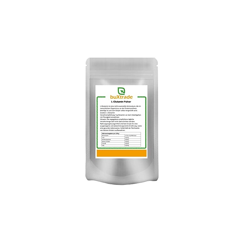 2 x 500 g L-Glutamine Amino Acid Glutamine Protein Sports