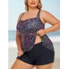Summer Mae Women Plus Size Two Piece Tankini Swimsuits Flowy