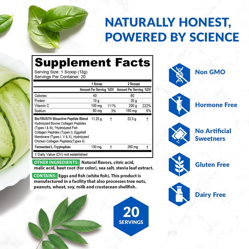 BioTrust Ageless Multi Collagen Peptides Powder – 5 Types (I,
