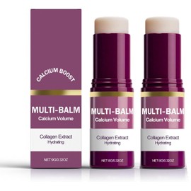 Calcium Multi Balm con Colágeno, Crema Hidratante Reparadora en Barra – Reafirmante para Ojos, Cuello y Rostro, Absorción Rápida, Formato Portátil para Todo Tipo de Piel (2)