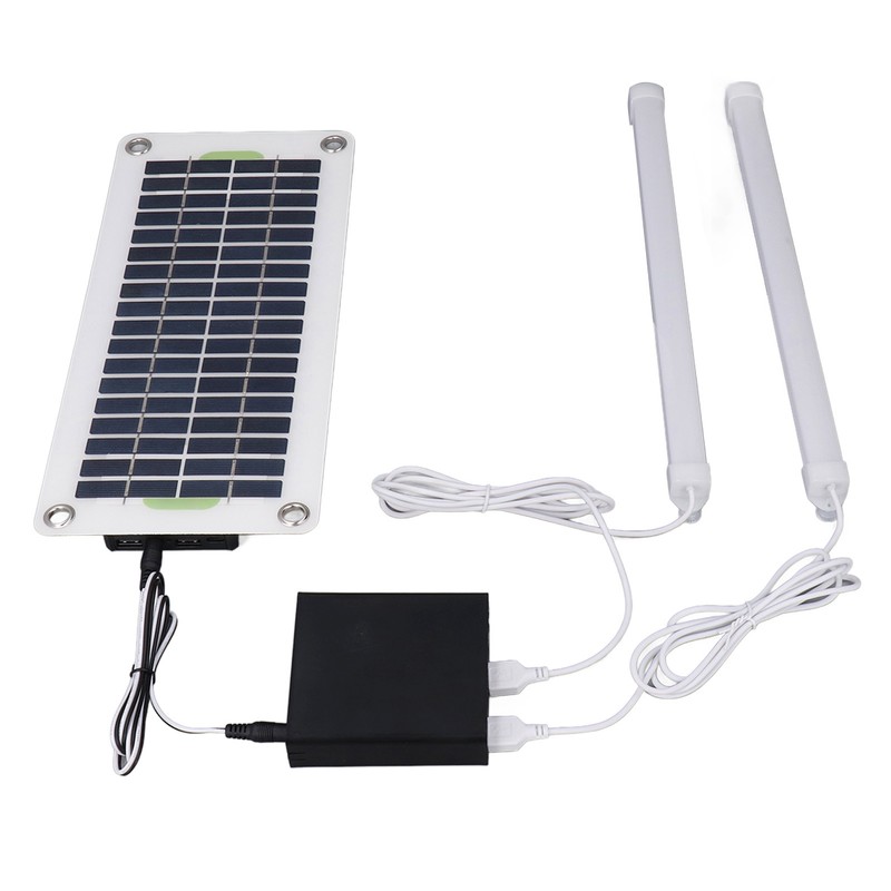 Solar Light Tube 30W 12V5V Dual USB LED Solar Panel