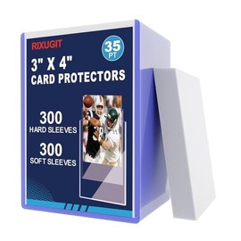 Fundas de tarjetas de plástico duro de 3 x 4 pulgadas, cargadoras superiores de 300 quilates y fundas suaves de 300 quilates, protección de tarjetas d