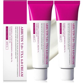 2PCS Arbutin 7.0 + TXA 4.0 Crema, Piel Radiante Aclara Manchas Oscuras Hidratación Profunda, Reduce la Hiperpigmentación para Cuidado Facial Diario, 50 g