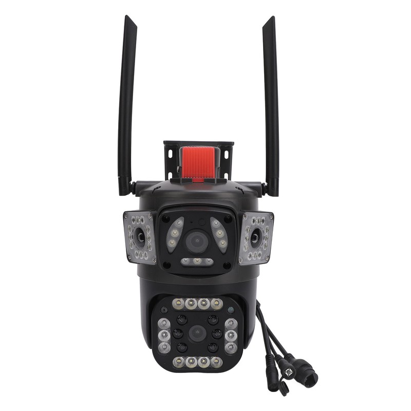 Triple Lens Security Camera 8MP 4K Full Color Night Vision