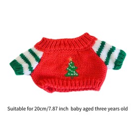 Perfeclan Doll Clothes Doll Sweater Accessory Soft Comfortable Decoration Costume Trendy Removable Doll Top Pendant Doll Clothes Red