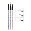 3 Pinceles Liner Mano Alzada Nail Art Gel