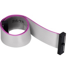 DMiotech 24Pin 0.2m Long 1.27mm IDC Wire Flat Ribbon Cable FC to FC Connector with Grey Color