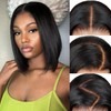 DonsiRol 14 inch Wear and Go Bob Wig Human Hair,