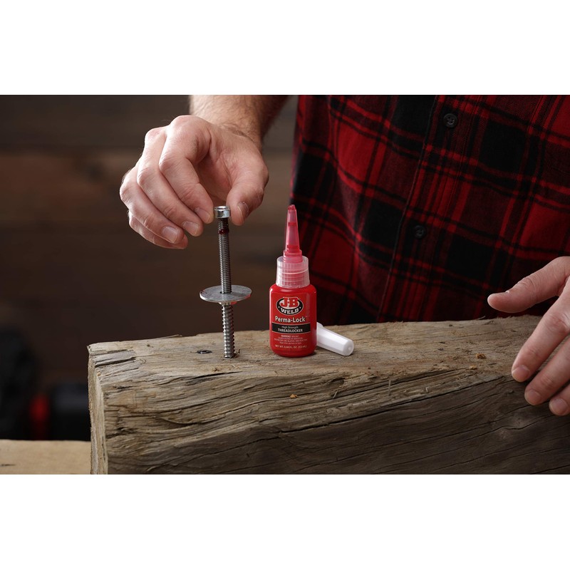 JB Weld Perma-Lock Medium Strength Threadlocker, 6 ml
