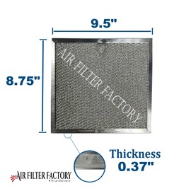 AFF Replacement For Thermador/Bosch 19-11-860-01 00487064 Range Hood Aluminum Grease Filter 3-Pack
