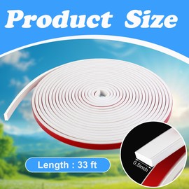 moonoom 33 Ft Window Grille Inserts Grid Kit- PVC Self-Adhesive Window Trim Molding- Flexible Moulding Trim Grid Inserts for Windows Door Frames Home Decoration