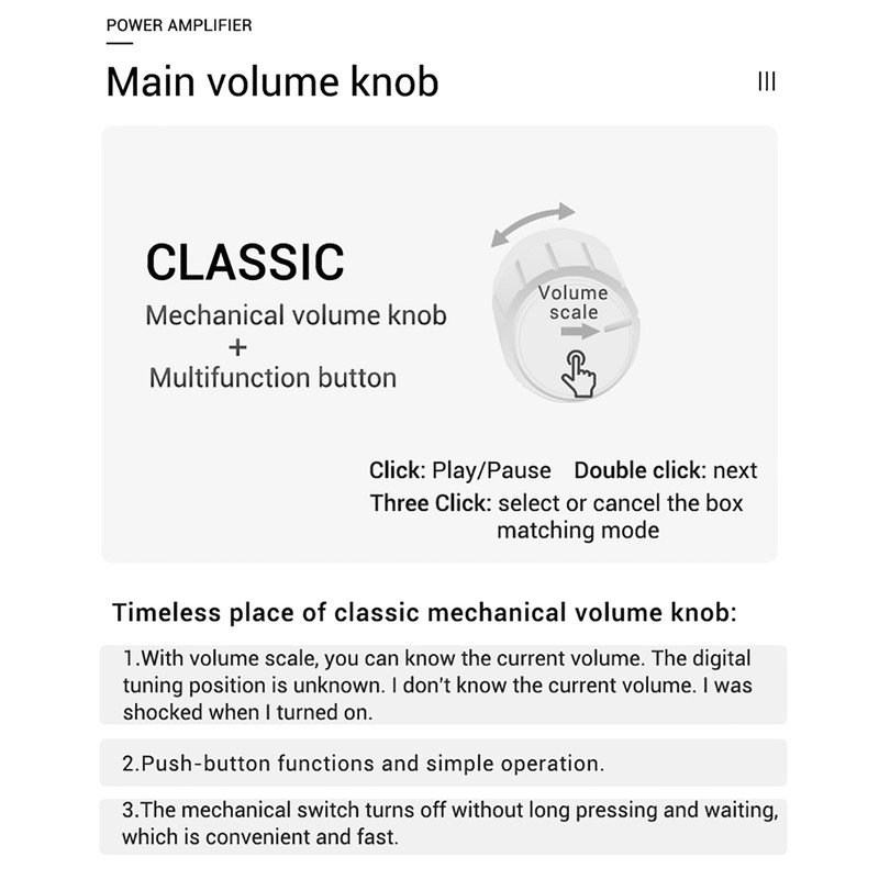 2.1 Channel Audio Amplifier Module Bluetooth Stepless Tuning 10 Sounds